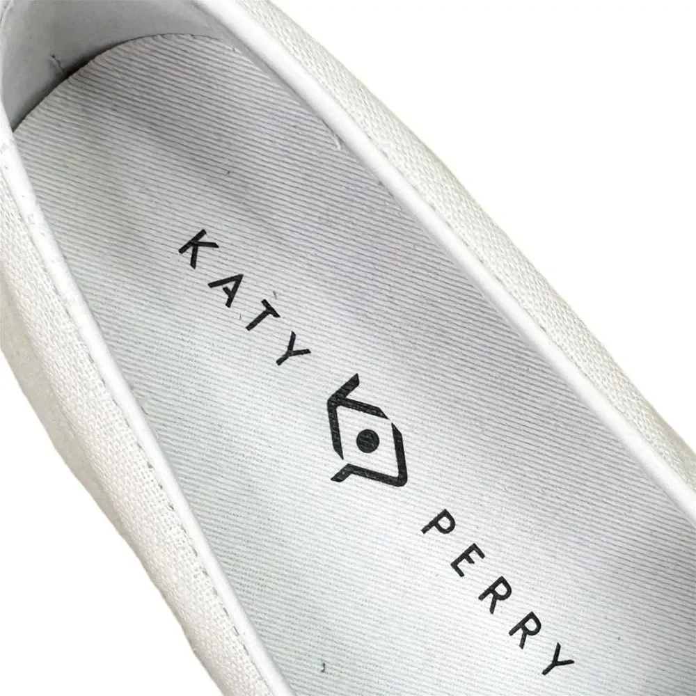 Katy Perry The Kerry Canvas Cactus Applique Slip-On Sneakers - Size 8